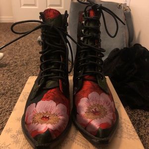 Free people lace up booties